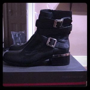 Vince Camuto Webey Leather Ankle boots with tags.